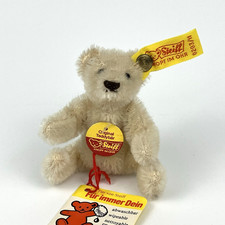 Steiff Mini White Teddy Bear 1980s Replica  /w Tags 3" 0203/11 