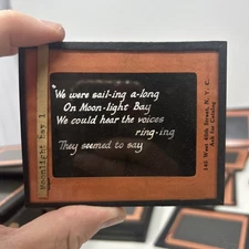 Glass Magic Lantern Slide Cosmopolitan Studios Moonlight Bay Lot Of 2