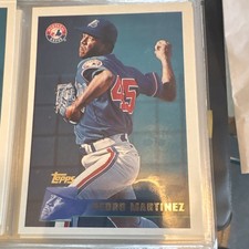 Topps Pedro Martinez Montreal Expos MLB Baseball Trading Card #303 1996 Season