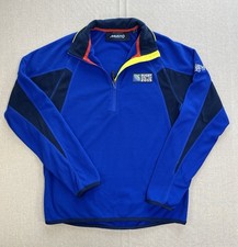 Musto Rugby World Cup 2015 England Fleece Mens Medium Royal Blue 1/4 Zip Jumper