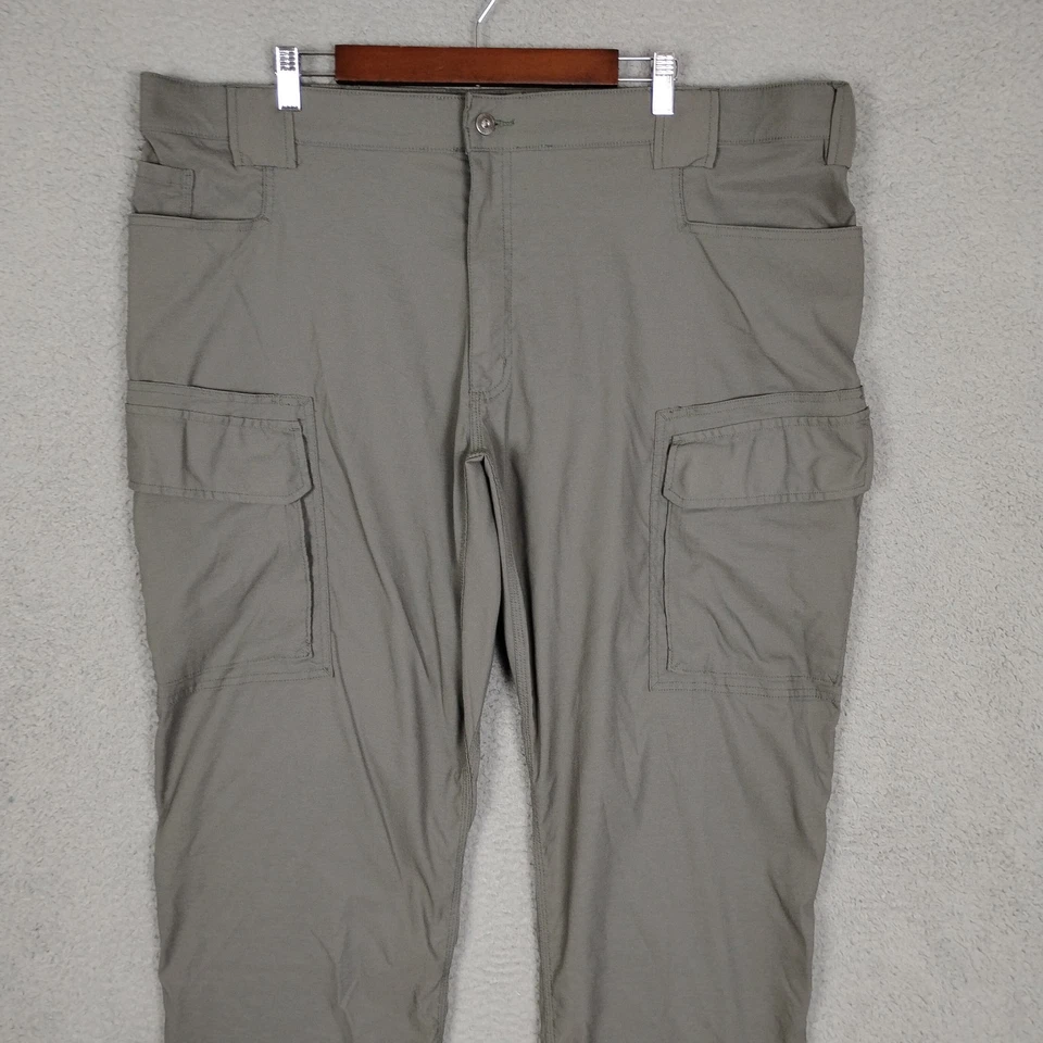 Calça cargo masculina DuluthFlex Dry on the Fly 44x30 ajuste relaxado náilon cinza elástico - Imagem 2 de 4