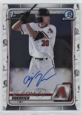 2020 Bowman Draft Chrome Draft Picks Auto AJ Vukovich #CDA-AV Auto 0w8