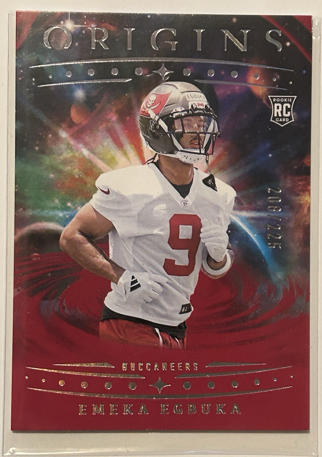 2025 Origins - Rookies Emeka Egbuka #146 Red /225 RC Tampa Bay Buccaneers 