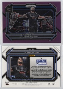 2023 Panini Prizm WWE Purple Prizm /149 Roman Reigns #29