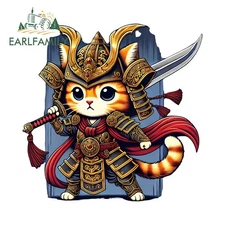 EARLFAMILY Samurai Car Stickers Personality Motorcycle Refrigerator Decal 