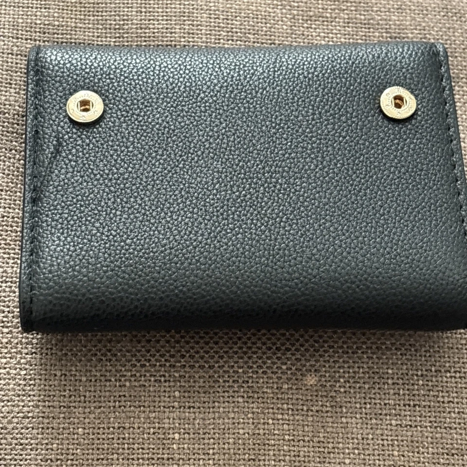 Dune London Black Leather Purse Wallet Card Holder With Red Interior - Image 4 of 4