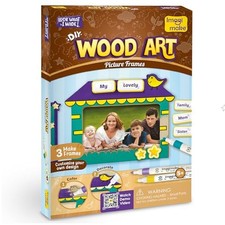 Imagimake DIY Wood Art - Photo Frame, Art & Craft Kit for Kids Ages 5+