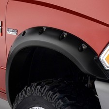Bushwacker Pocket Style Black Front Fender Flares For 10-18 Dodge Ram 2500 3500