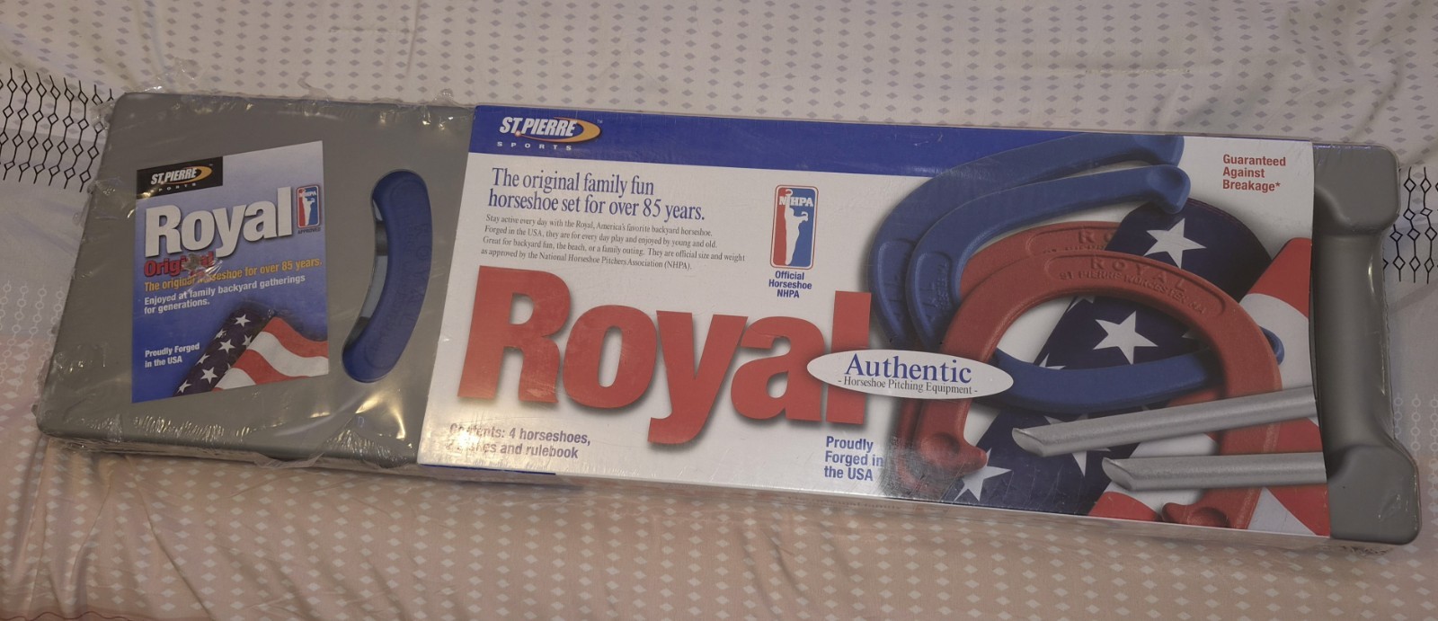 St. Pierre Royal Classic Horseshoes Set with 4 Horseshoes New Summer 4th Of July