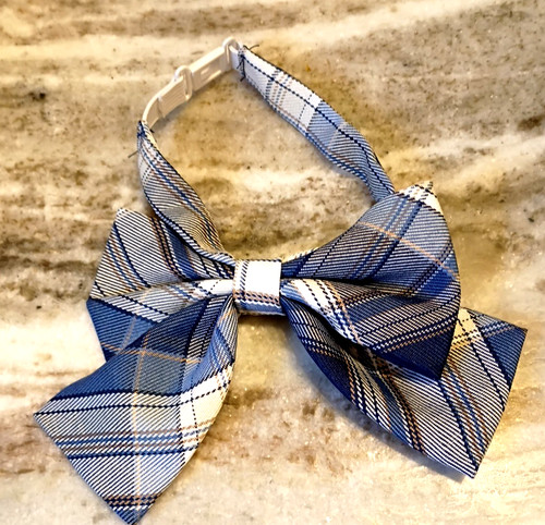 Small Dog Collar - Blue Bow Tie Collar G28