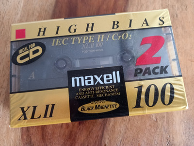 Maxell XL II 100  Musikkassetten 2er Pack Neu und original verschweißt