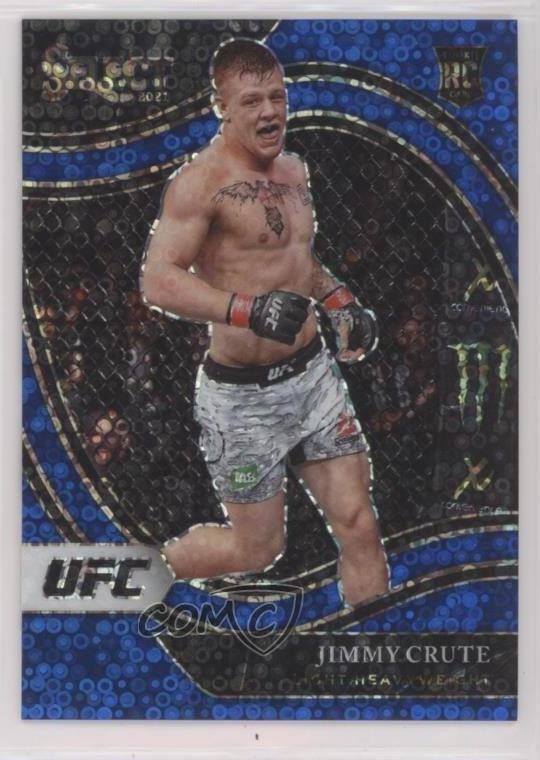 2021 Panini Select UFC Octagonside Blue Disco Prizm 52/99 Jimmy Crute #251 0s5s