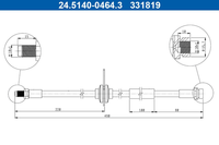 Bremsschlauch Hinterachse FüR Ford Kuga II VAN