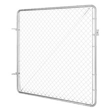 70in x 72in Adjustable Galvanized Chain Link Gate Farm Garden Use