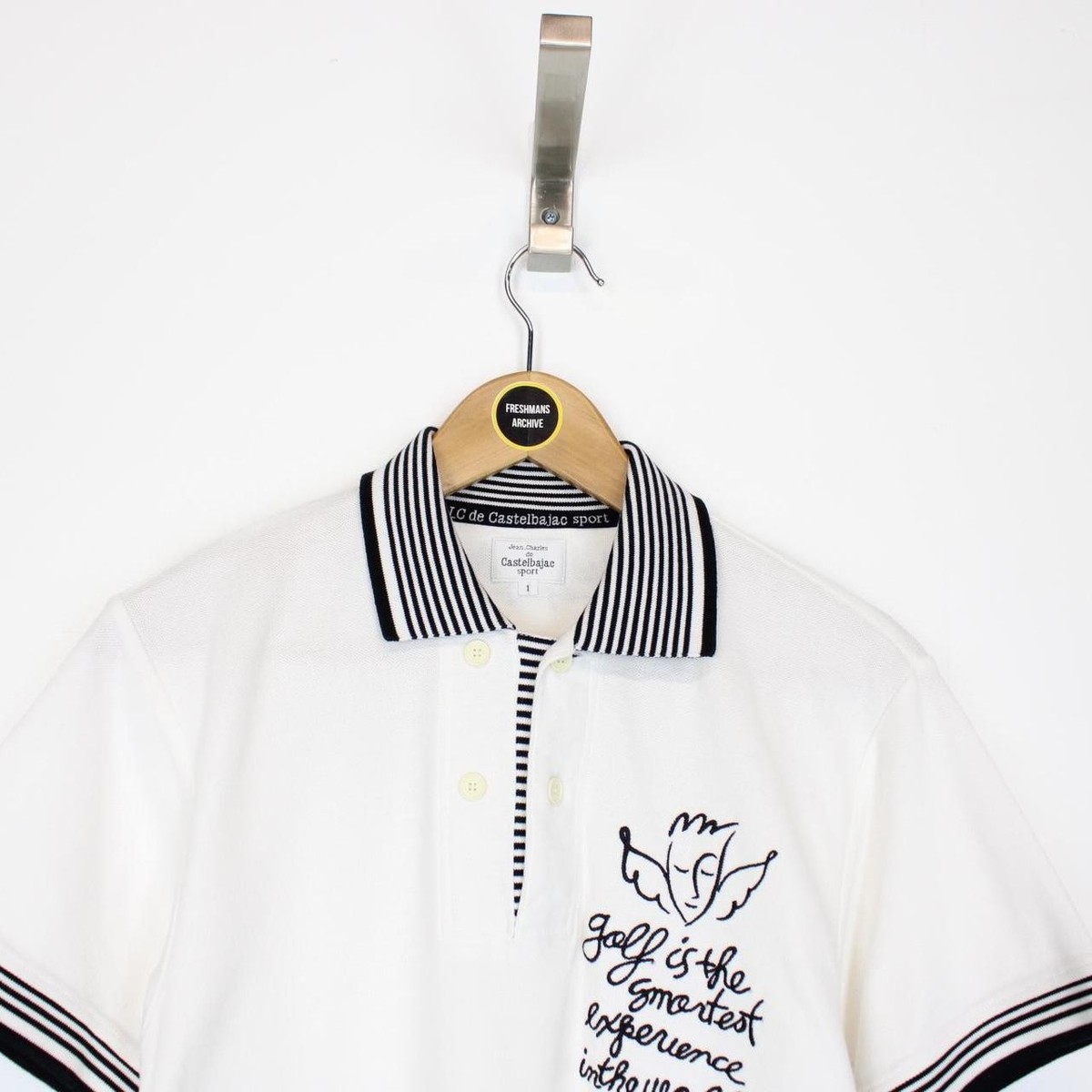 Vintage Jean-Charles de Castelbajac White and Black Short Sleeve 