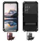 Heavy Duty Shockproof Metal Armor Stand Case Cover for Samsung Galaxy S26 Ultra