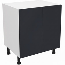 Fully Assembled 800mm Kitchen Base Unit Cabinet Matt Indigo Blue Cupboard