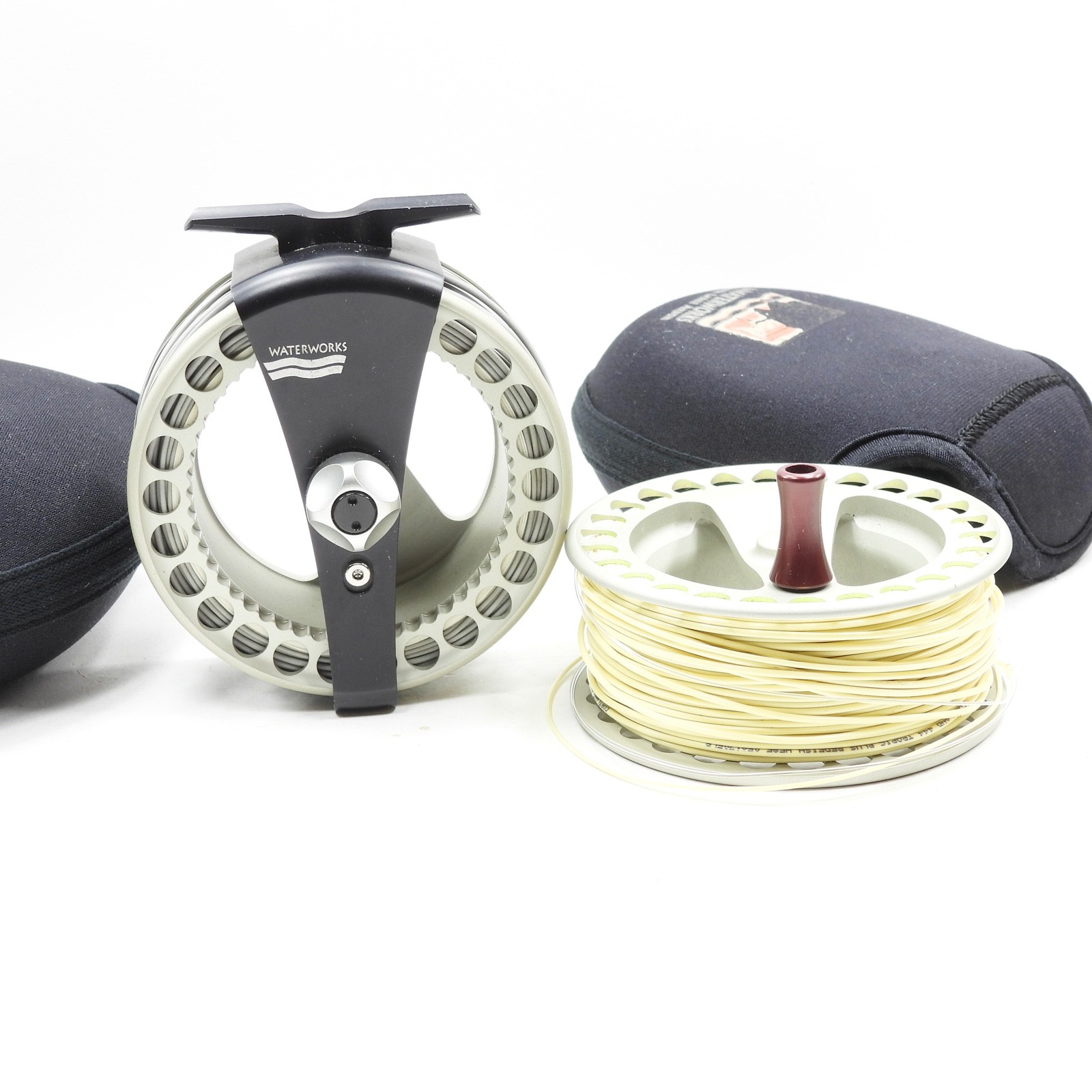Lamson Waterworks ULA Force 3 Fly Reel. W/ Spare Spool & Pou