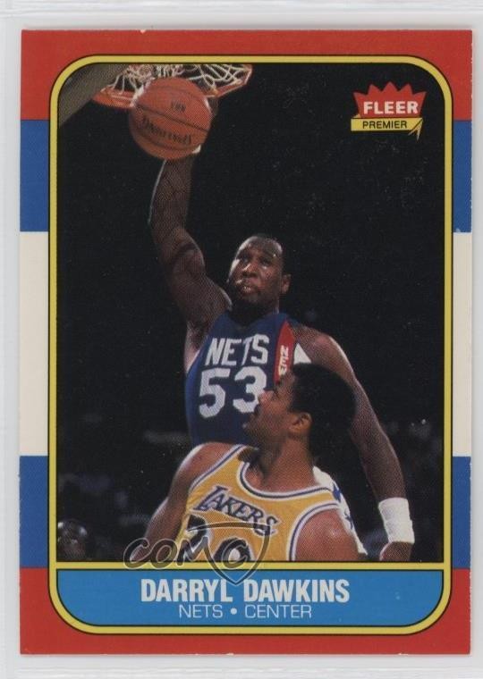 1986-87 Fleer Darryl Dawkins #24 0u2j
