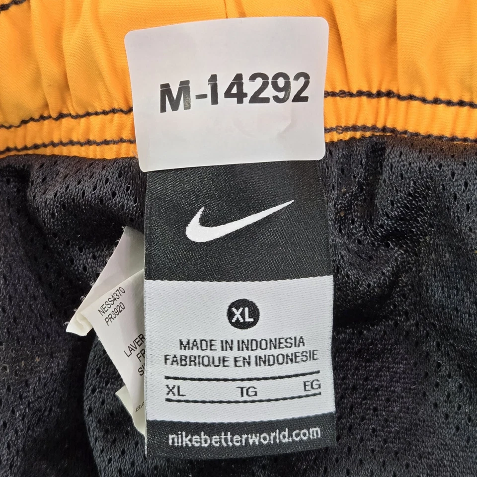 Pantalones Cortos Nike Hombres Ropa Activa XL Gris Swoosh Bordado Logo 7" Entrepierna Y2K Foto 2 de 4