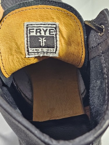Frye Arkansas Black Pebbled Leather Moc Toe Lace Up Casual Boots Mens Size 11 M - Picture 7 of 11