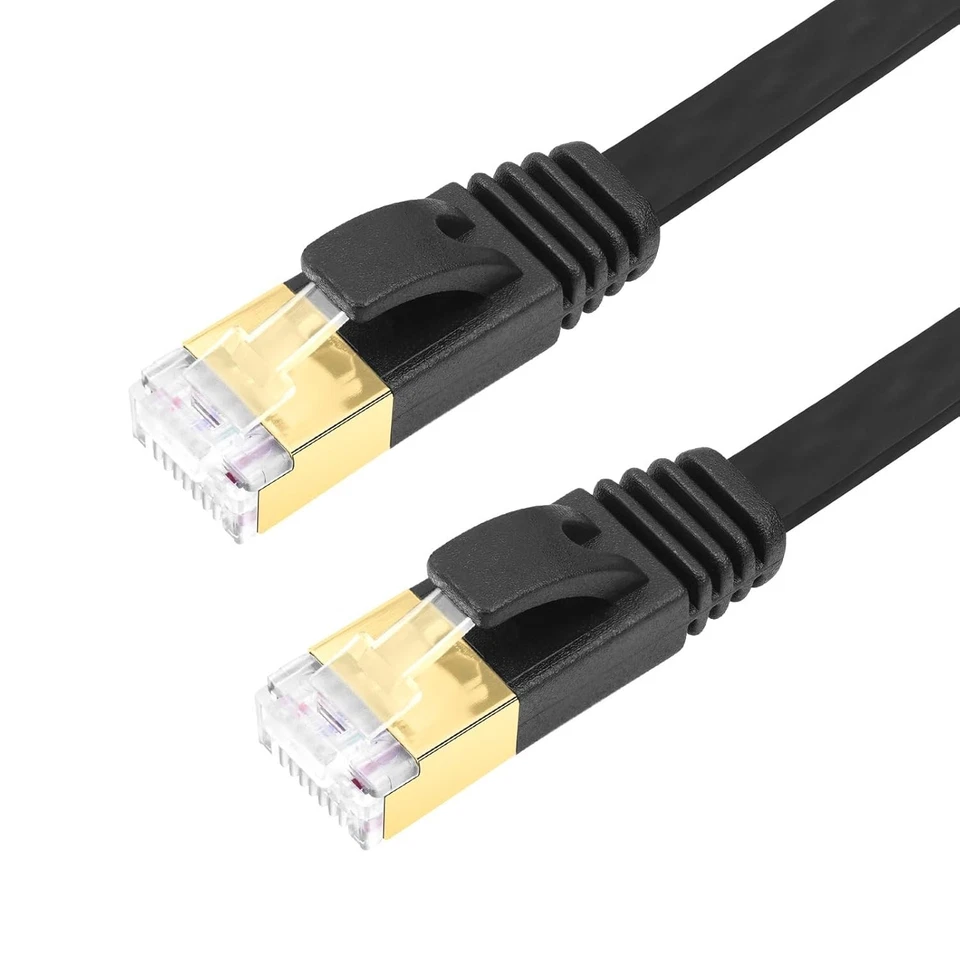 High-Class Retractable Cat 7 Flat Ethernet Network Cable 4.9 FT 1.5 M 10 Giga... - Image 2 of 4