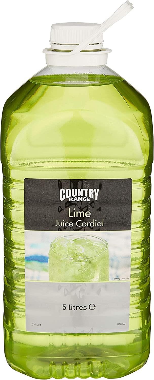 Country Range Lime Juice Cordial - 1 x 5ltr