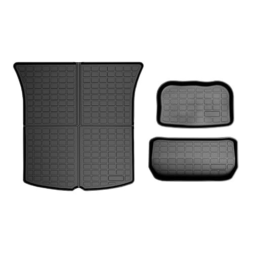 X-CAR Cargo Liners for Tesla Model Y Rear Front Toolbox 3 Pcs Set Boot Mat Tr...