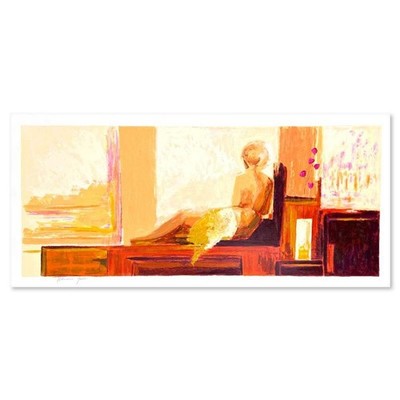 Adriana Naveh, ''Relaxation'' Hand Signed, Numbered Limited Edition Serigraph with