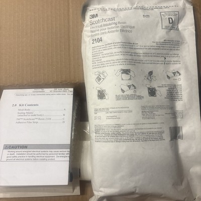 3M Scotchcast Multi Mold Power Cable Splice Kit 85 16 RATED MAX 1000V