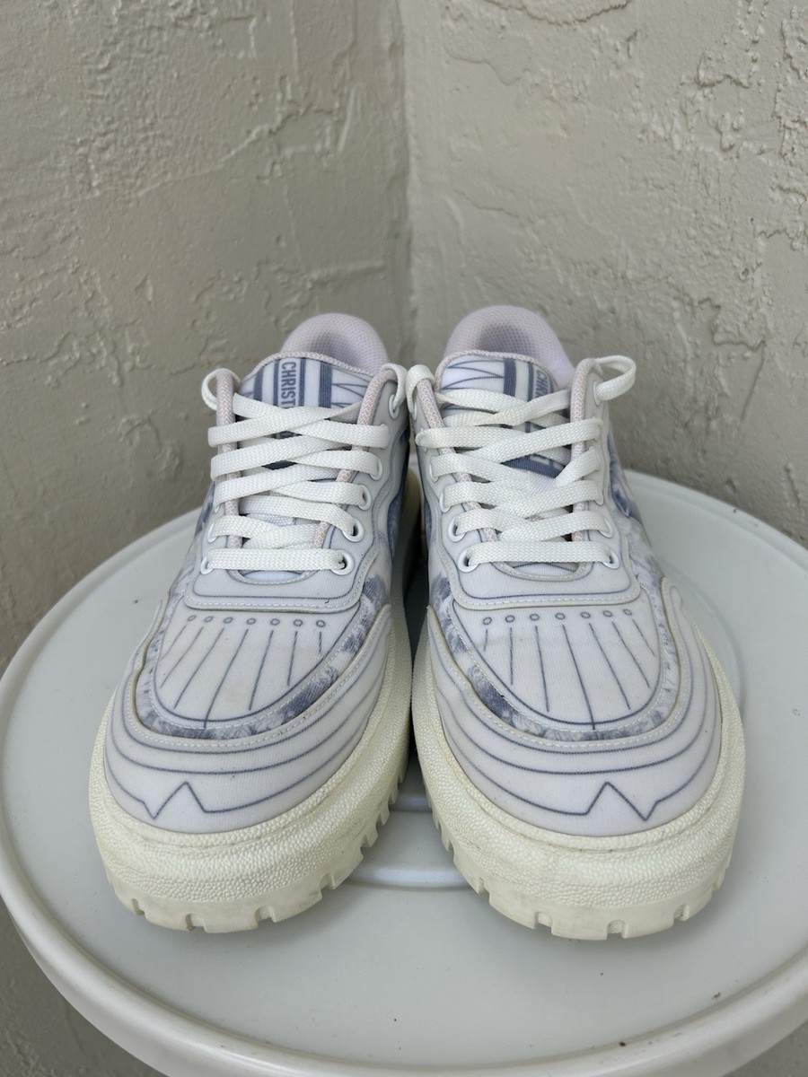 Christian Dior Addict Sneakers featuring a white and French blue