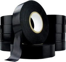 Super Sticky Ul Rated 10 Pk 60 Ft Black Electrical Tape. Strong Flexible Rolls O