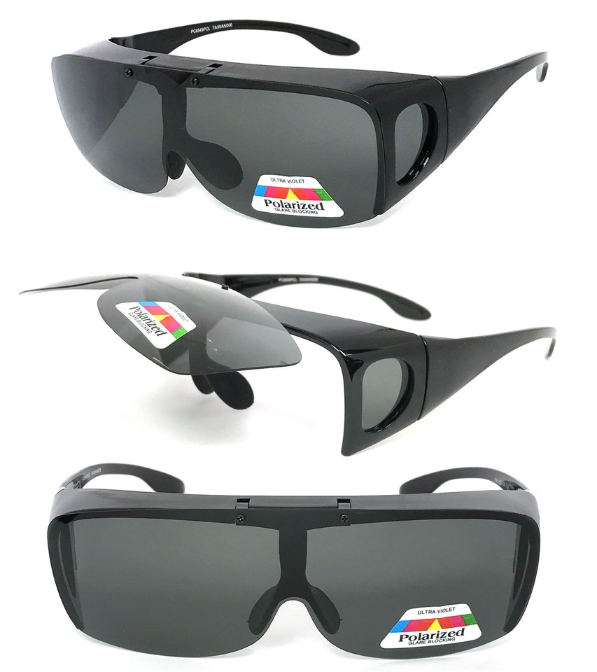 Flip Up HD Polarizzato Unisex Clip Su Occhiali Da Sole Per - Foto 11