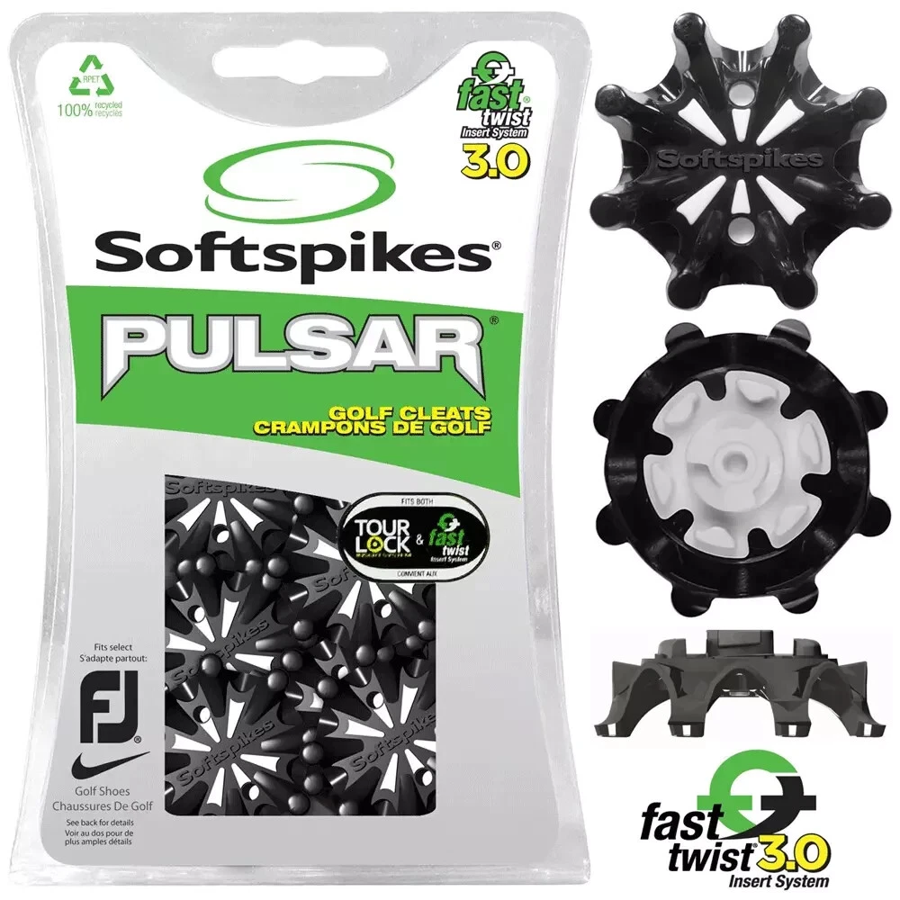 CALLAWAY GOLF SOFTSPIKES PULSAR FAST-TWIST GOLF SHOE SPIKES +FREE SPIKE WRENCH