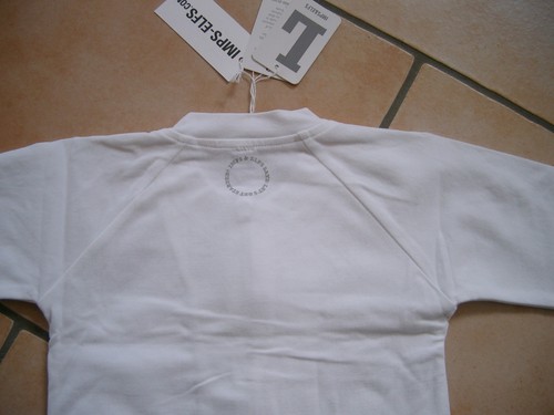 (X183) Süße Imps & Elfs unisex Baby Sweatjacke mit Taschen & Logo Druck gr.74 - Bild 2 von 2