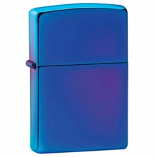 Zippo Windproof High Polished Indigo Lighter, Blueish Purple, 29899, New In Box