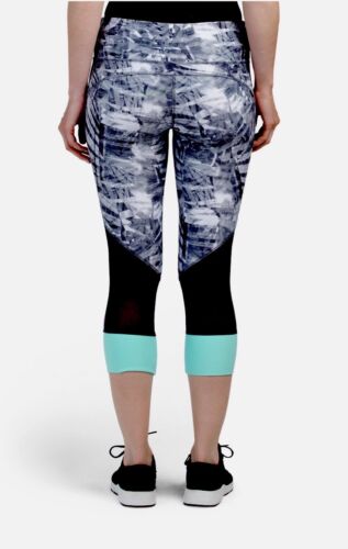 NUEVOS CON ETIQUETAS Mujeres MPG Mondetta Capri Pantalones Malla Ajustados Impresos Multicolor XS S M - Imagen 2 de 8