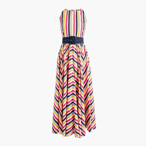Rainbow Stripe Maxi Dress 