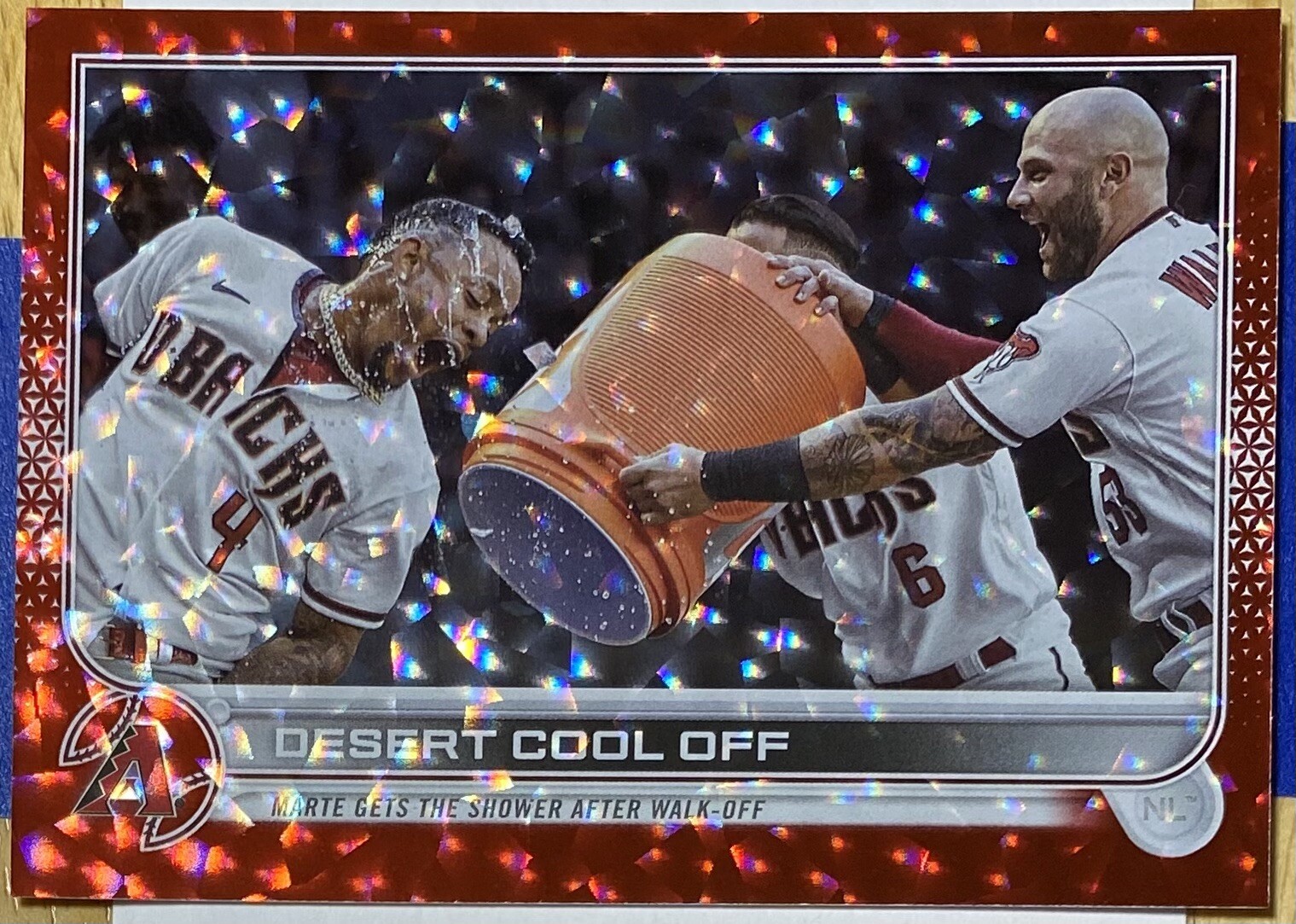 2022 Topps Update Desert Cool Off Ketel Marte Christian Walker Red Foil SP 199