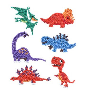 Diamond Painting Dinos Sticker Aufkleber Kinder entspannen Diamant Basteln ca...