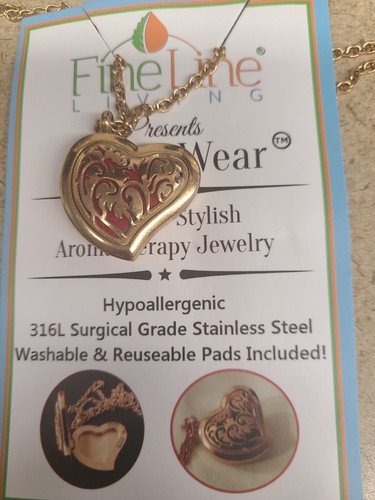 Fine Line Living, Aromatherapy Essential Oil Diffuser Necklace