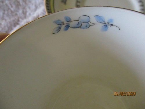 3 x Crown Staffordshire Demitasse Espresso Coffee Cups/Cans & Saucers ( Fruit ) - Picture 8 of 13