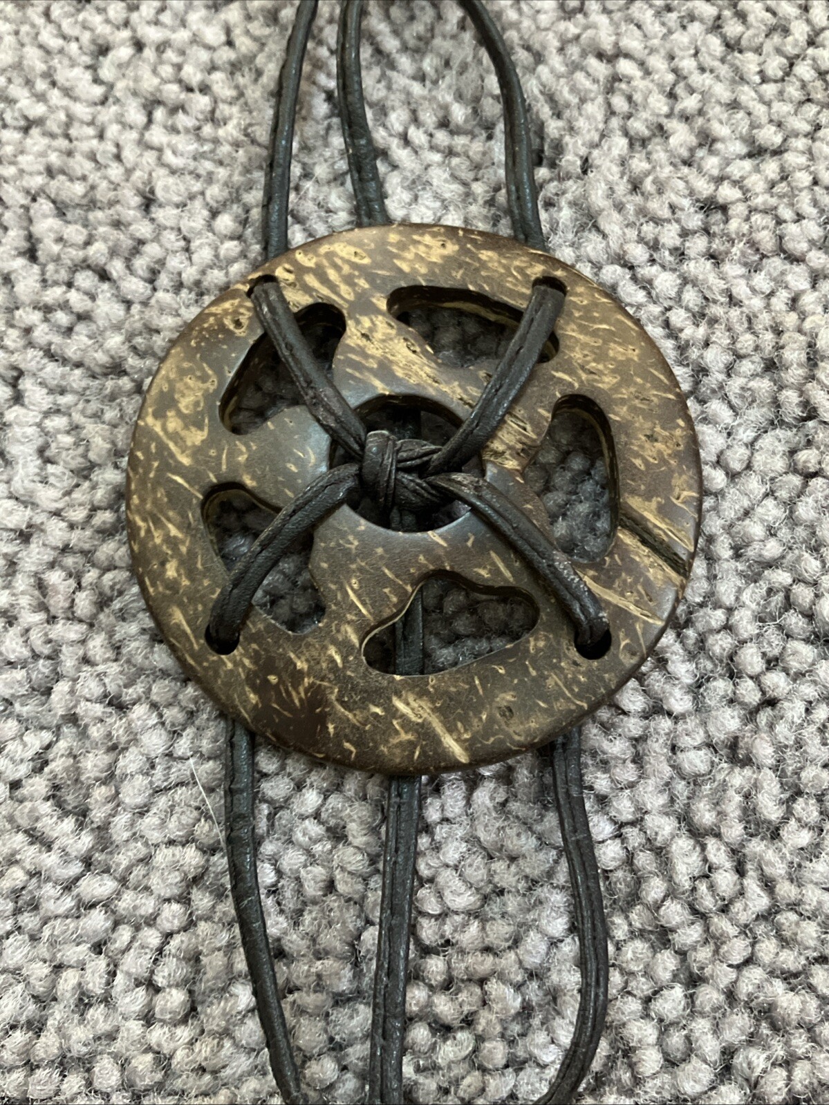 WOMAN’S UNIQUE BOHO MACRAMÉ/CIRCLE COCONUT SHELL … - image 5