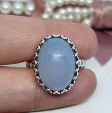Genuine Pandora Chalcedony Forever my Friend Ring Size 52 💕Rare Discontinued 