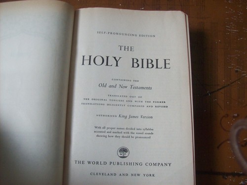 Vintage / Antike Bibel Konkordanz roter Buchstabe King James Version - Bild 5 von 12