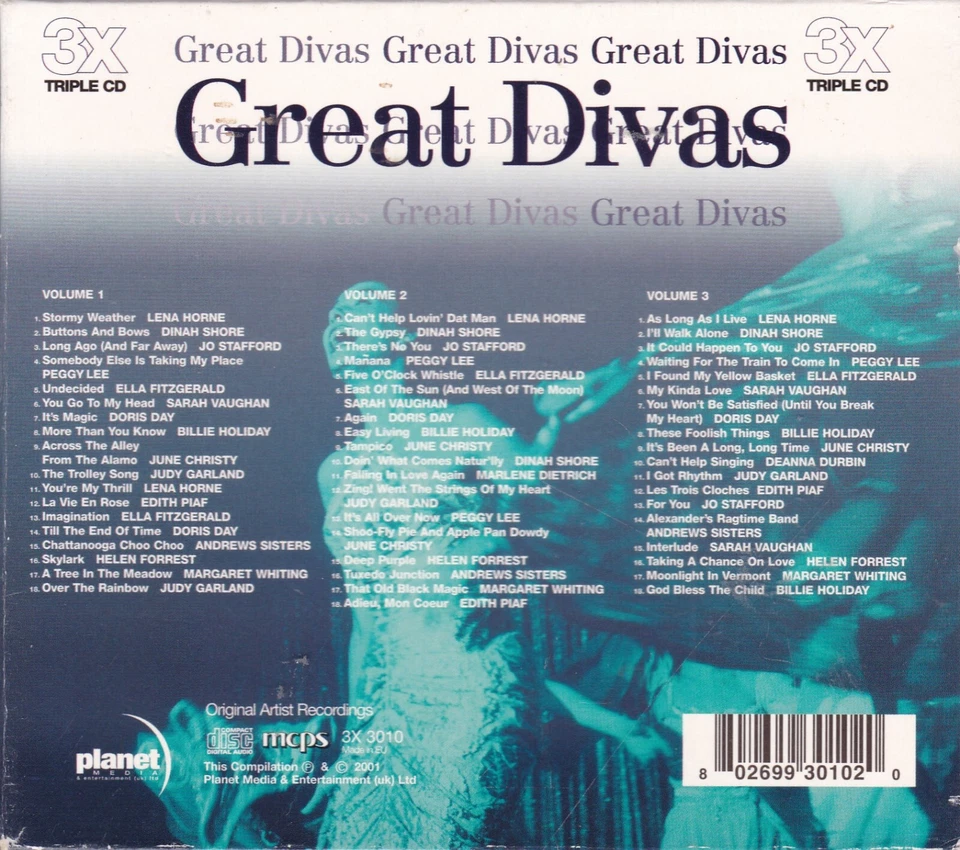 Various Artists - Great Divas (3-CD) - Bild 2 von 2