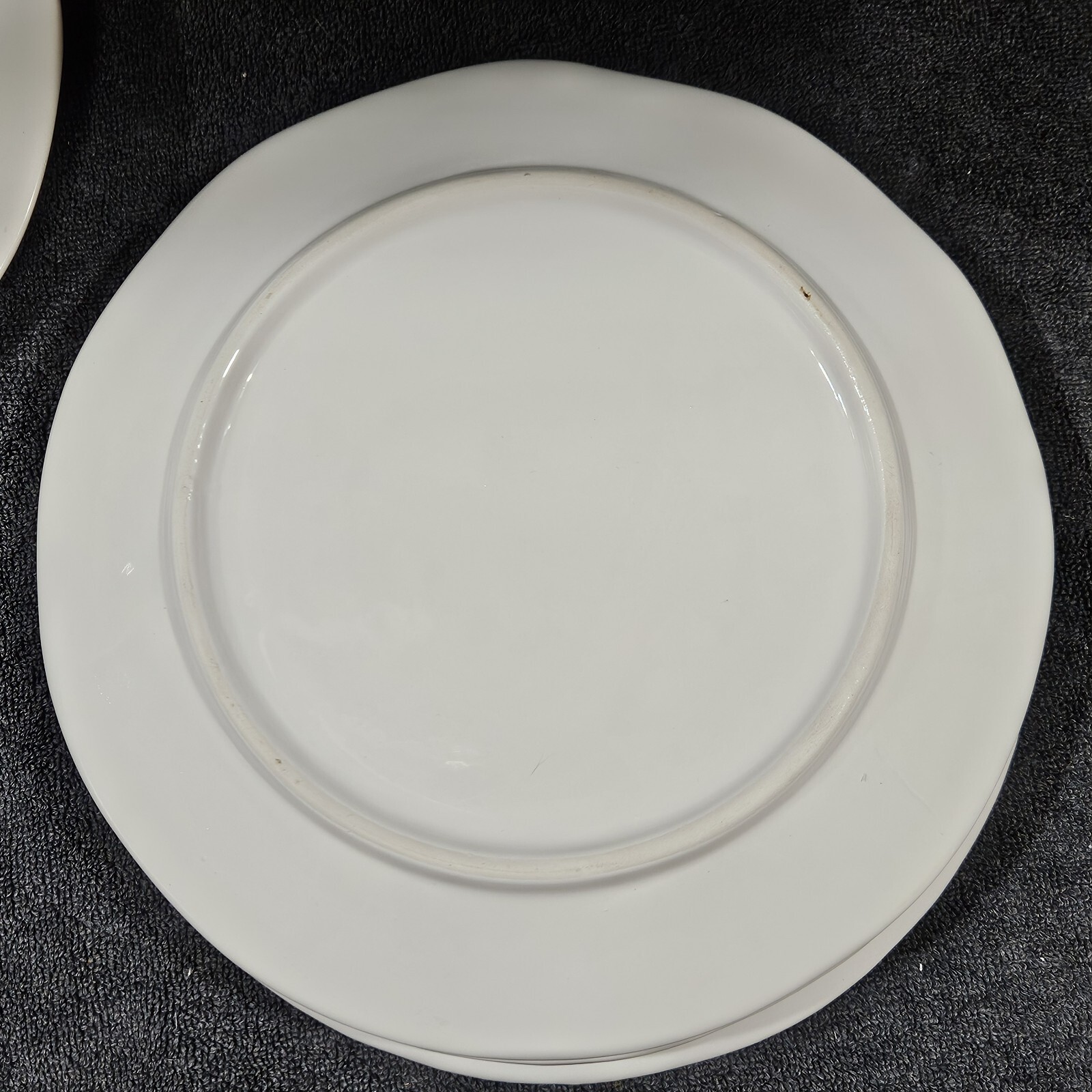 Parini 4 Piece Ceramic 10 Inch Plate Set TASTY YUMMM GOOD EAT  Design