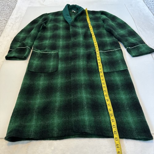 Vintage Target Man’s Smokers Gown Chest 105 cm Green Wool Australia Made - Bild 3 von 17