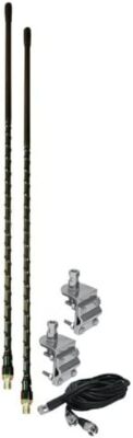 Dual Side Mount Antenna With Chrome Base For Volkswagen T1, Bug, Beetle 1949-1966 5 thumbnail image