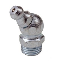 Image of Mild Steel 45 Degree Grease Nipple Fittings with 1/4" BSP Tapered Threads 614746